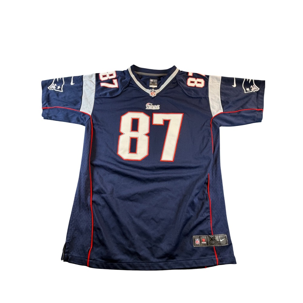 Nike NFL Rob Gronkowski Patriots Jersey Navy Blue Youth XL 18/20 87